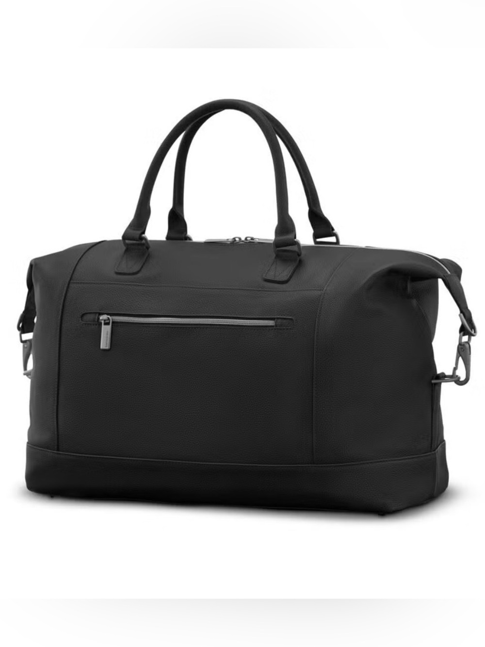 Samsonite Classic Leather Weekender Black Travel Bag